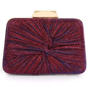 Modern silver crystal handbag for elegant evening events