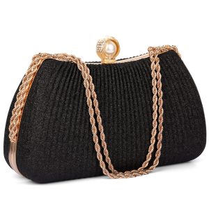 Tarleyso Beauty silver floral crystal evening clutch bag