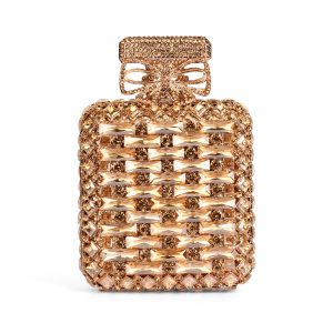 Luxury crystal perfume bottle clutch by Tarleyso Beauty